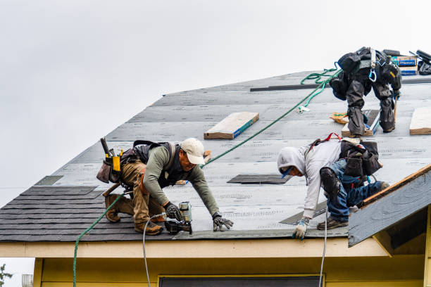 Professional Roof Installation technician working in Stanley, NY